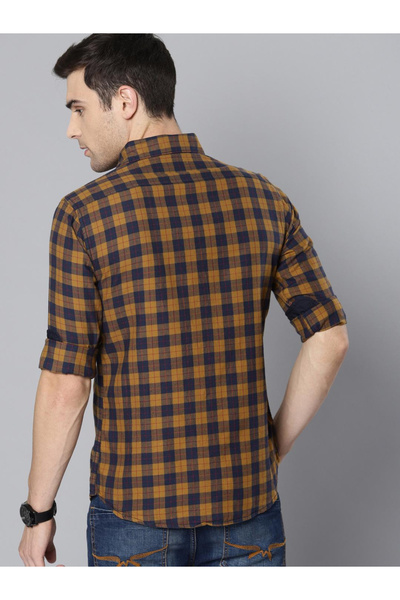Dennis Lingo By Styli Checked Button-Down Collar Casual Shirt