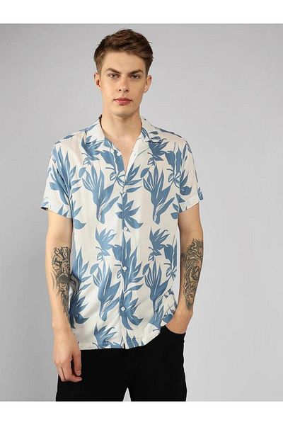 Dennis Lingo By Styli Floral Button-Down Shirt