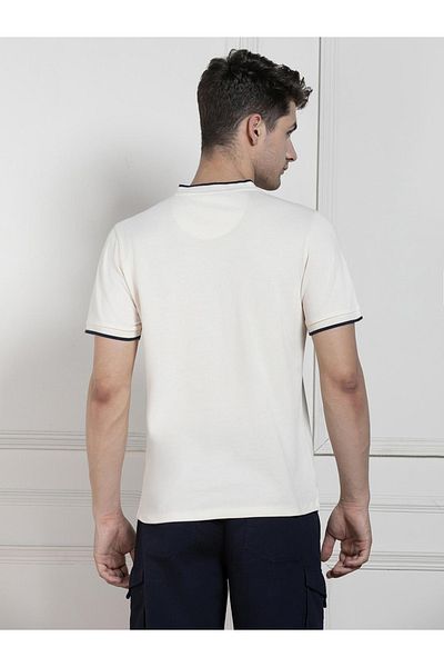 Dennis Lingo By Styli Mandarin Neck Short Sleeves T-Shirt