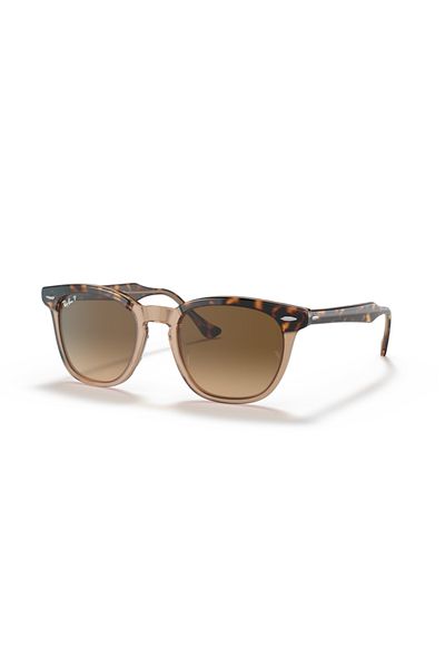 Ray-Ban Ray Ban Unisex Square Hawkeye Sunglasses- Rb 2298 - Lense Size:52mm - Havana On Transparent Brown