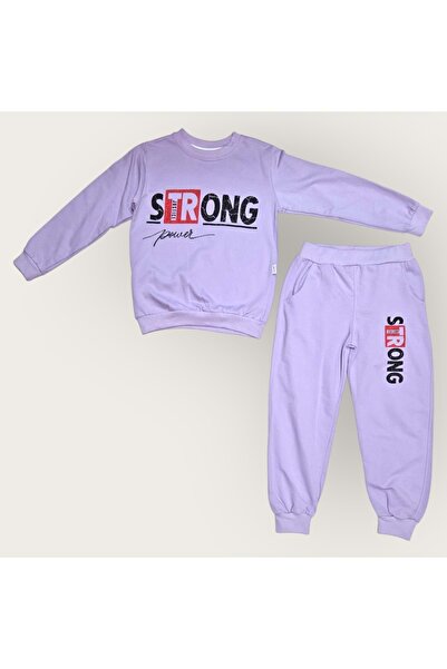 Mnk Baby&Kids Λιλά Φούτερ για κορίτσια - MNK0625 Δυνατό μοτίβο