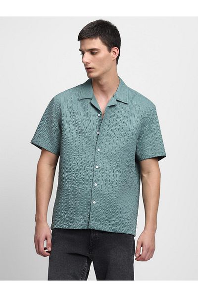 Dennis Lingo By Styli Button Down Collar Short Sleeves Casual Shirt
