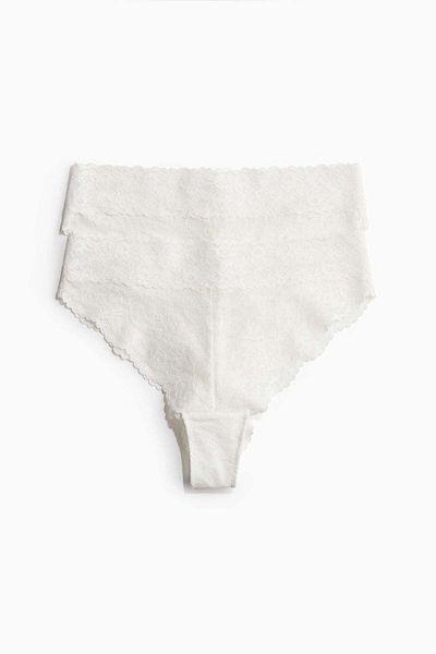 H&M 2-pack lace Brazilian briefs