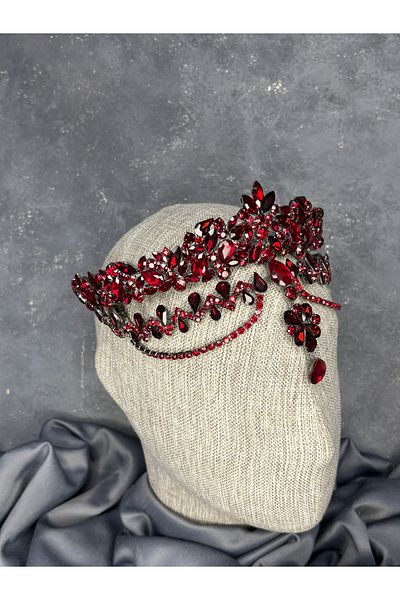 Hayalperest boncuk Dali Fascia Dangle Bridal Henna Crown Hair Accessory