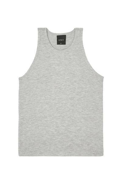 lesétres الياقة العالية للنساء تانك الأعلى