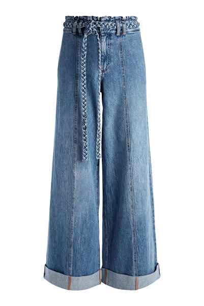 Alice + Olivia High Waist Wide Leg Jeans