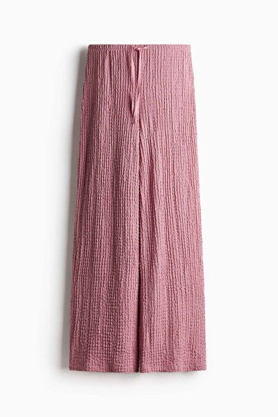 H&M Crinkled drawstring trousers