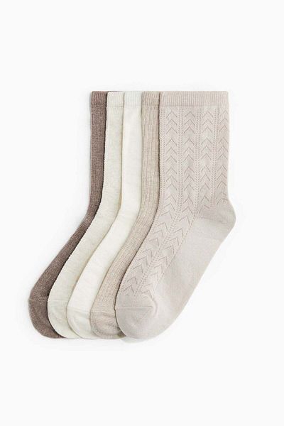 H&M 5-pack rib-knit socks