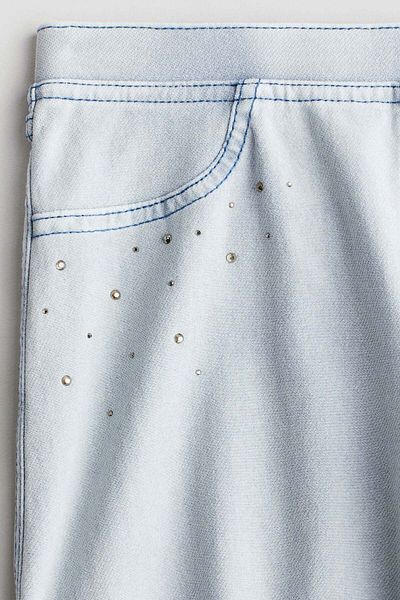 H&M Wide denim-look trousers