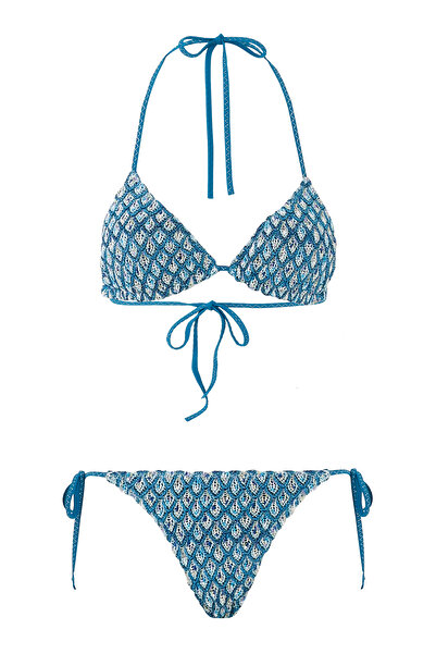 Missoni مجموعة بيكيني منقوشة بالدانتيل