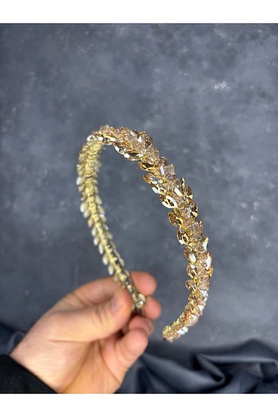 Hayalperest boncuk Nile Crystal Stone Bridal Henna Crown Hair Accessory