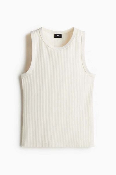 H&M Slim Fit Ribbed vest top
