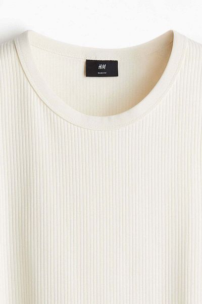 H&M Slim Fit Ribbed vest top