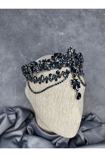 Hayalperest boncuk Dali Fascia Dangle Bridal Henna Crown Hair Accessory