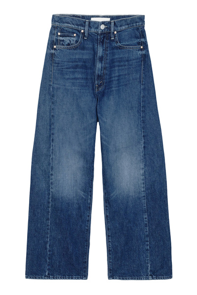 MOTHER DENIM جينز عالي الخصر وواسع الساق عند الكاحل