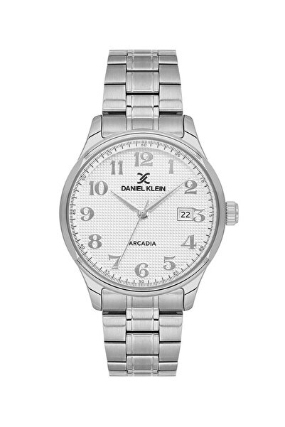 Daniel Klein Klasik Çelik Kordonlu Rakamlı Gümüş Renk 41 Mm Erkek Kol Saati D...