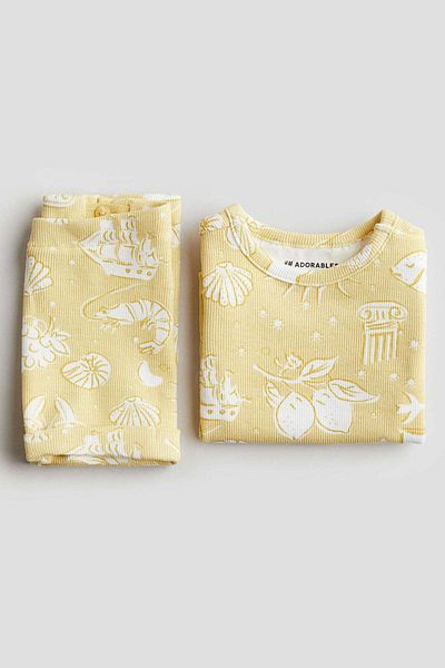 H&M 2-piece ribbed cotton set