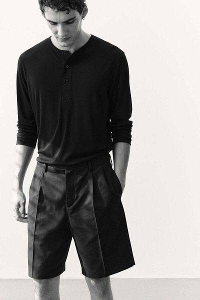 H&M Slim Fit Ribbed Jersey Top