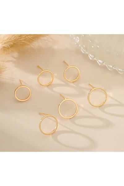 monalisatoka Kadın Gold Halka Küpe