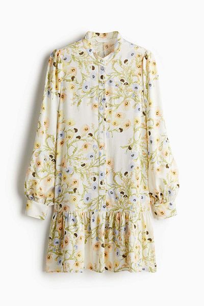 H&M Patterned Viscose Dress