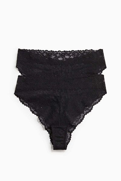 H&M 2-pack lace Brazilian briefs