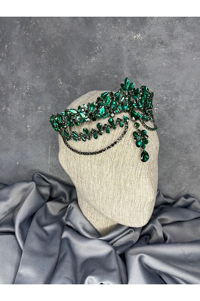 Hayalperest boncuk Dali Fascia Dangle Bridal Henna Crown Hair Accessory