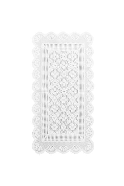Choice 38x75cm Modern minimalist white lace table runner-Nordic style table decoration set linen tablecloth
