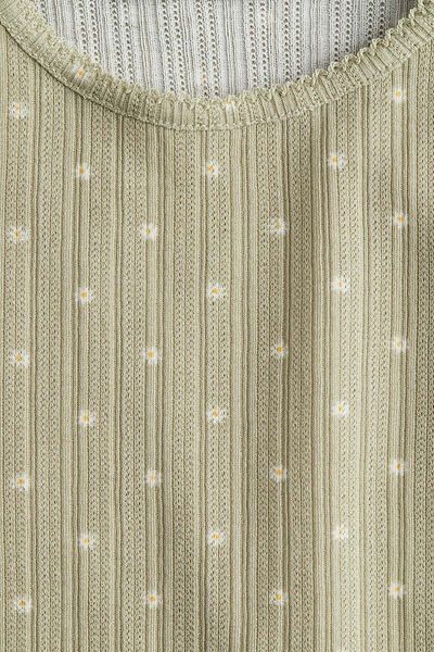H&M Pointelle top