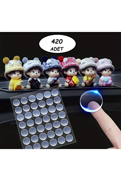 ANI OFİS KIRTASİYE A K 420 Adet Şeffaf Akrilik Çift Taraflı Bant, İz bırakmay...