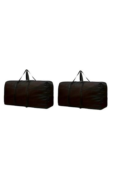 Generic 2 Large Satin Fabric Suitcases, Double-Zipper Travel Storage Bag With Handle,100L Capacity, 78*47cm