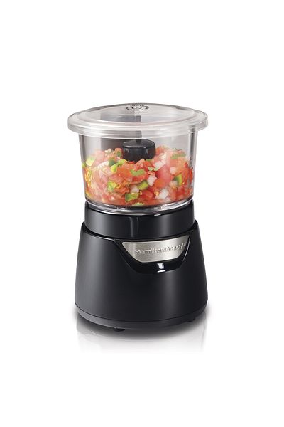 Hamilton Beach Stack & Press 3 Cup Glass Bowl Chopper 350 watt