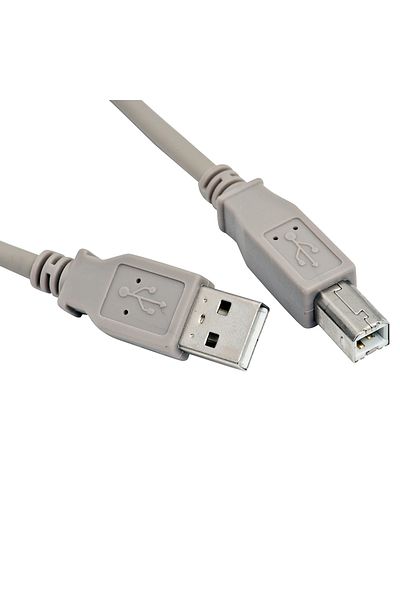 Generic كابل طابعة USB 2.0 رمادي 1.8 متر