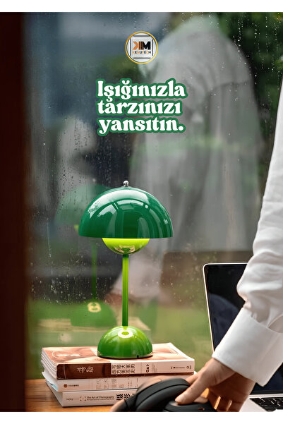 BEKAZE Modern Retro Mantar Masa Lambası, Dokunmatik Led Abajur