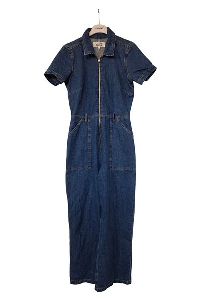 GGMM salopetă din denim cu mânecă scurtă