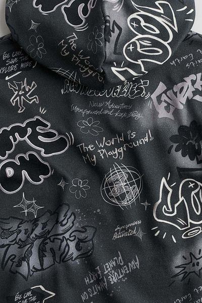 H&M Printed Hoodie
