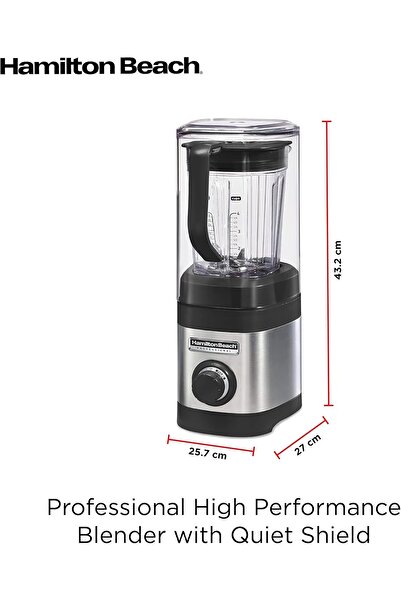 Hamilton Beach خلاط احترافي عالي الأداء سعة 1 لتر مع خاصية الدرع الهادئ 625 واط