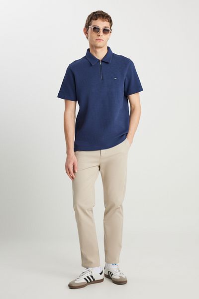 WRANGLER Slim Fit Slim Fit Regular Waist Slim Leg Beige Chino Trousers