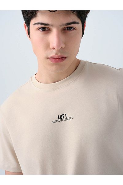 Loft Regular Fit Stone Men's T-Shirt Lf 2038728