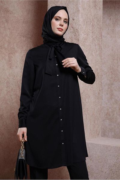 Alvina LAPEL TIE TUNIC 43415