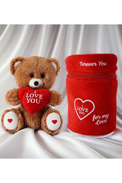 Princess Bear Care Bear in Surprise Box, with I Love You Message, in Love Box