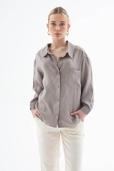 Fashion Friends Дамска риза Oversize Mink 25y0571k1