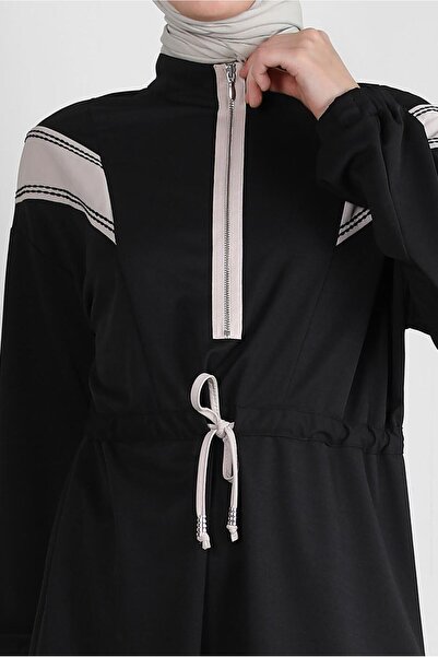 Alvina Gathered Waist Stripe Detailed Tunic 43840