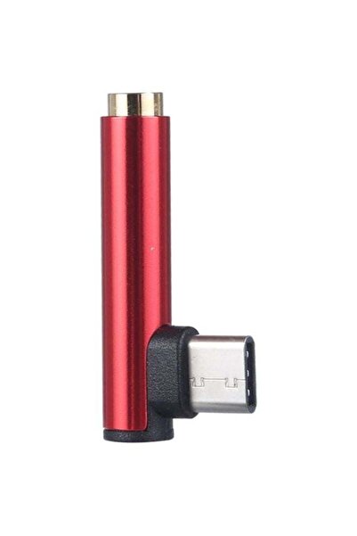 Generic Type-C Audio AUX Converter Splitter Adapter Red