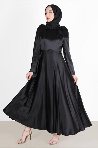 Alvina Bow Detailed Shoulder Dress 42418