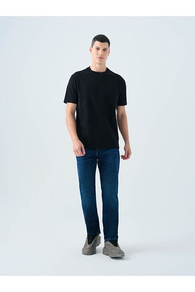 Loft Ανδρικό μπλουζάκι Regular Fit Μαύρο Lf 2039562
