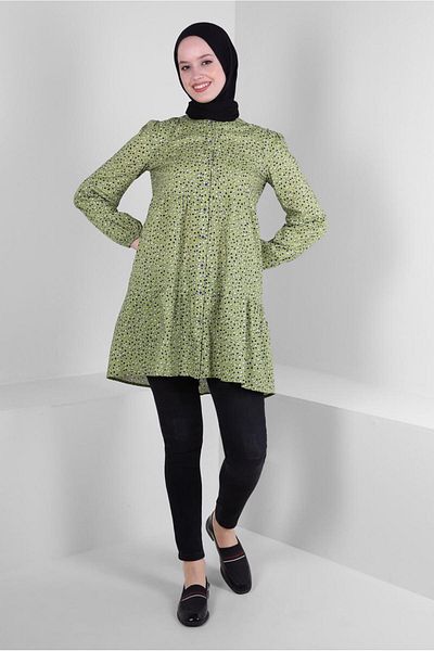 Alvina PATTERNED FLUFFY SHIRT TUNIC 43763