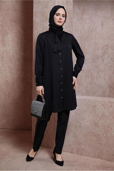 Alvina LAPEL TIE TUNIC 43415