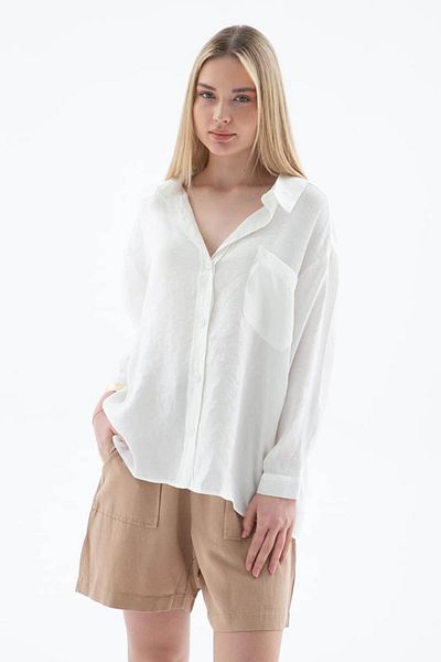 Fashion Friends Cămașă de damă oversize ecru 25Y0571K1