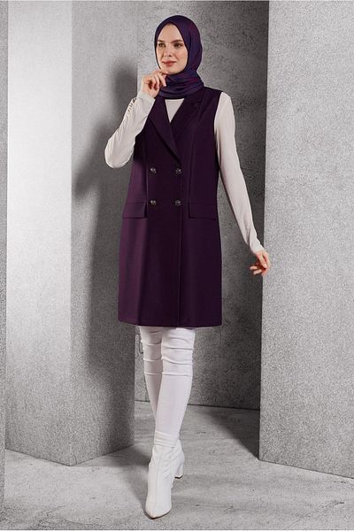 Alvina Kruvaze Collar Vest 45219