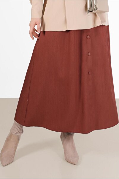 Alvina BUTTON DETAIL WIDE CUT SKIRT 60225